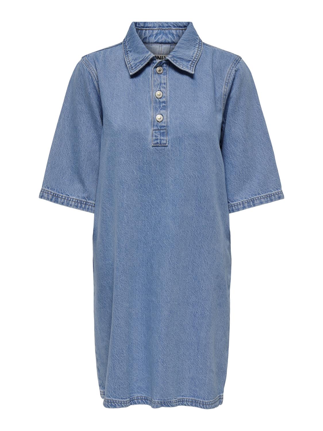 ONLGRY Short Denim Dress - Blå