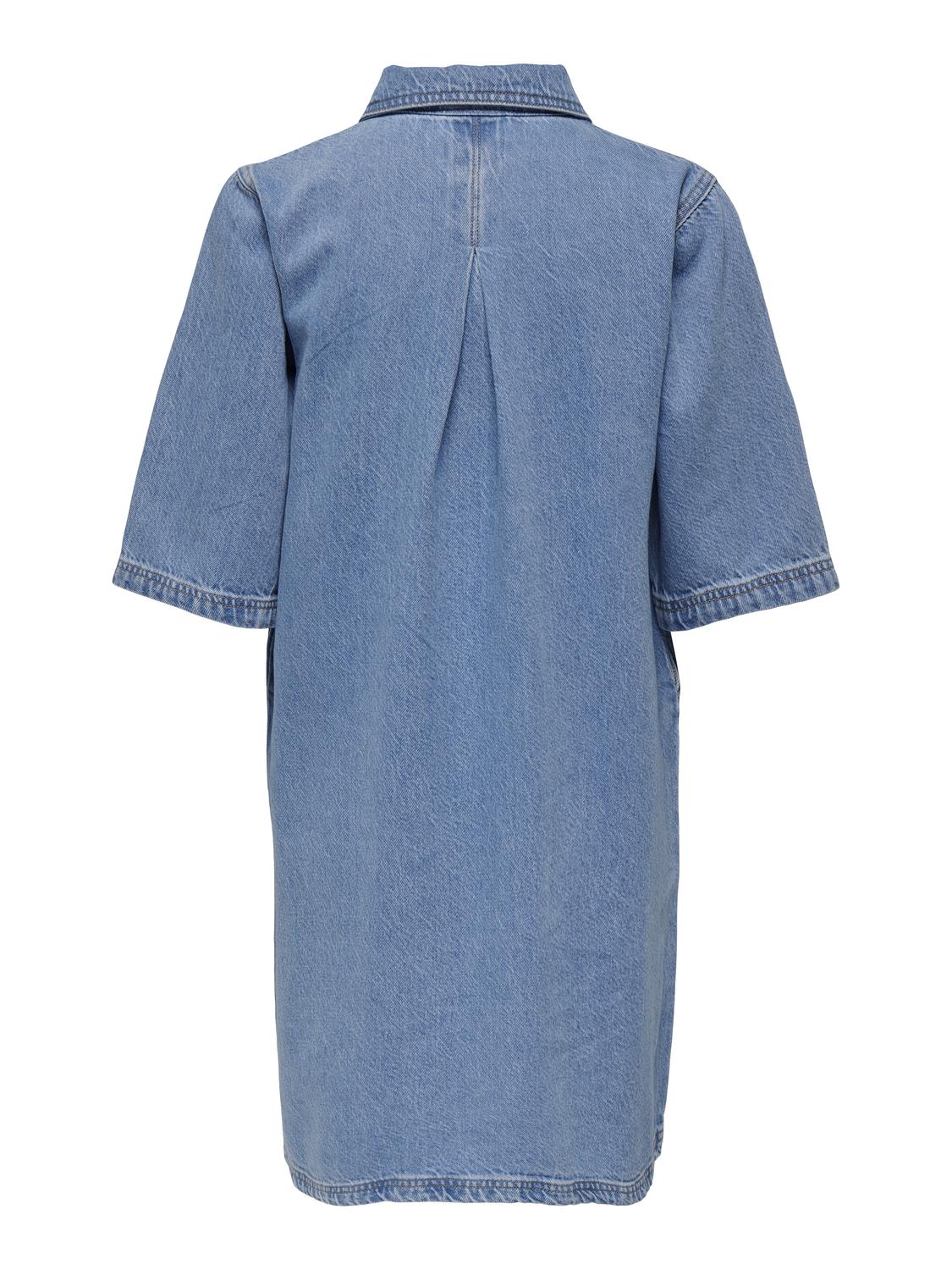 ONLGRY Short Denim Dress - Blå