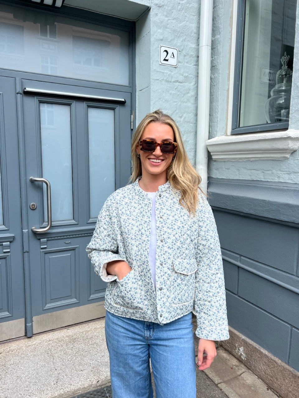 ONLHALLIE Quilted Jacket - Blå