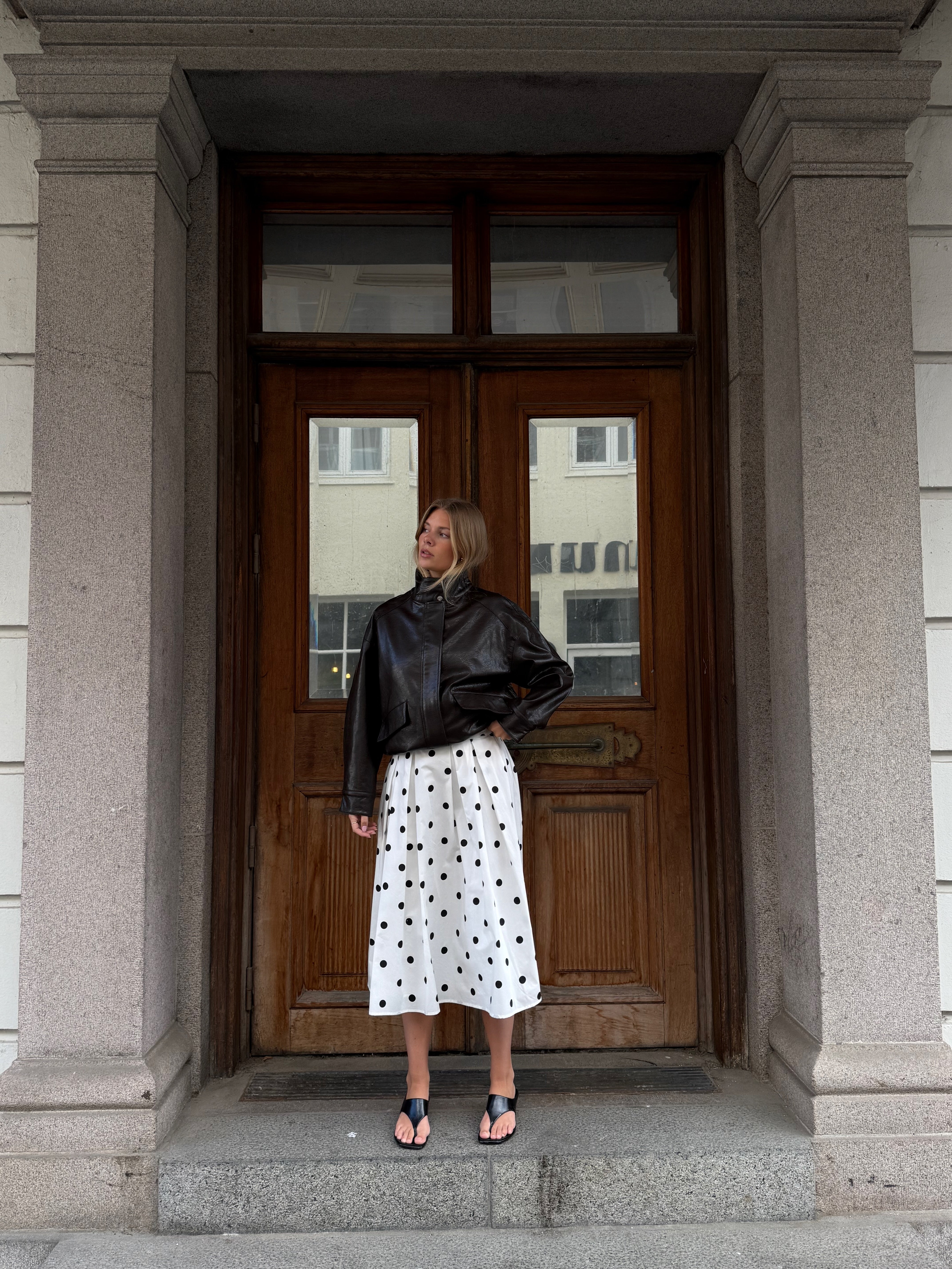 ONLMAILA Long Pleat Skirt - Hvit