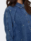 ONLGRACE L/S Rhinestone Denim Shirt -  Blå