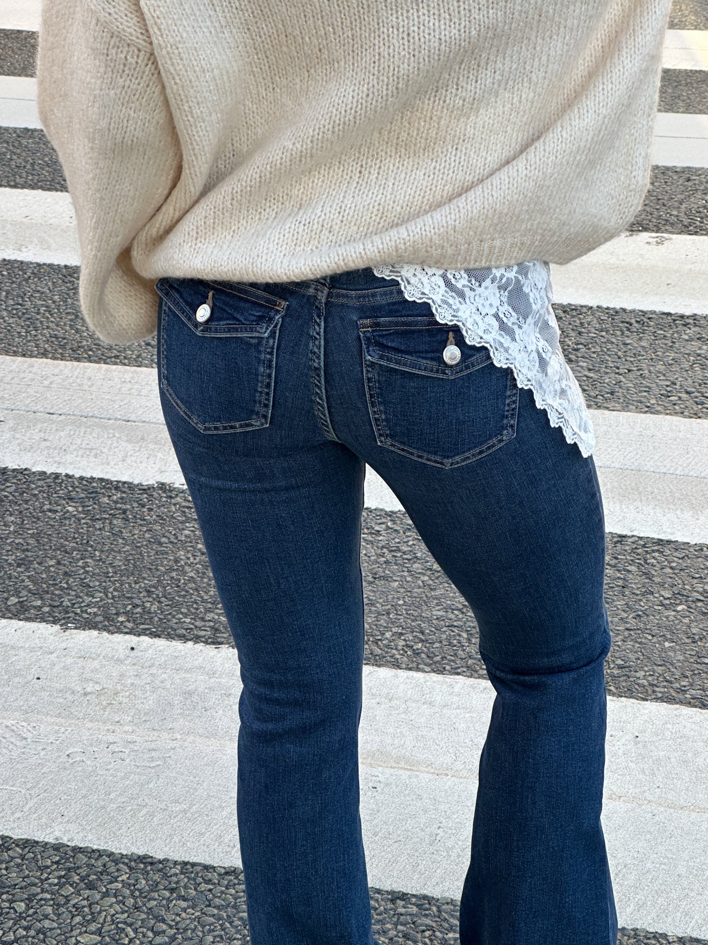 ONLBLUSH MW Back Pocket Jeans - PIM134