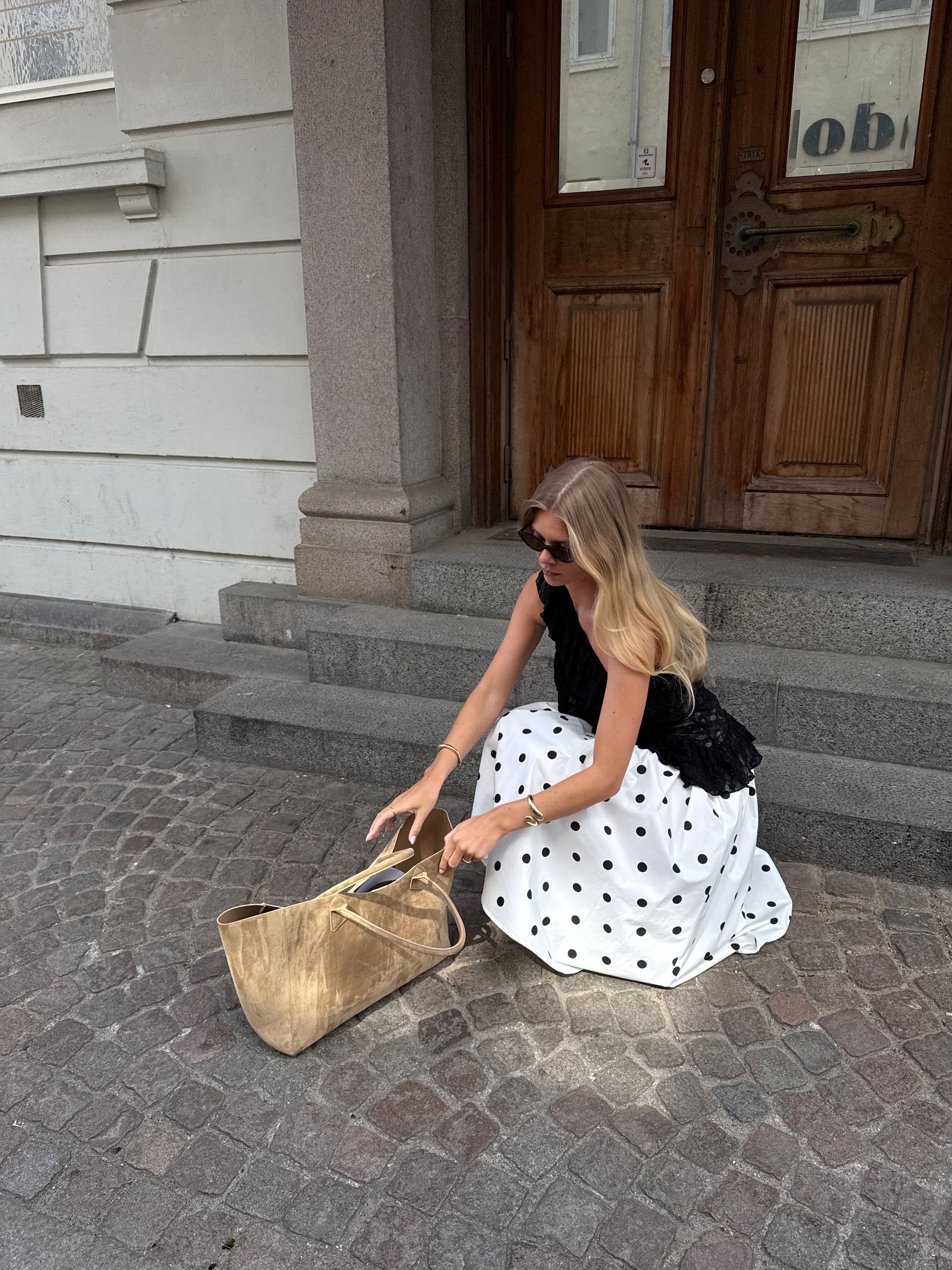 ONLMAILA Long Pleat Skirt - Hvit