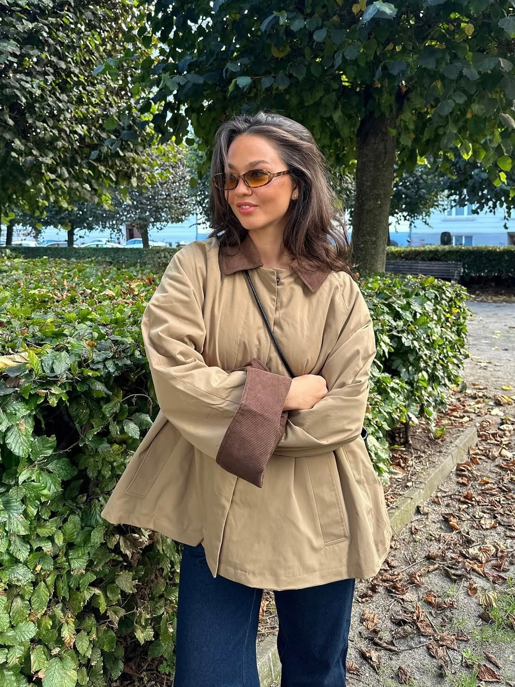 ONLORCHID Cordoroy Coat - Beige