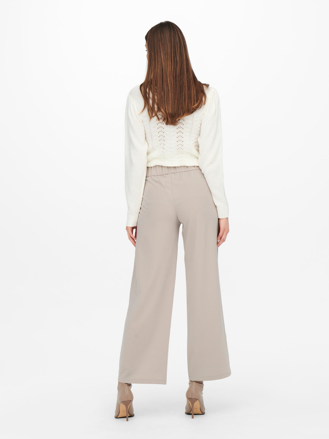 JDYLOUISVILLE HW Wide Pant - Beige