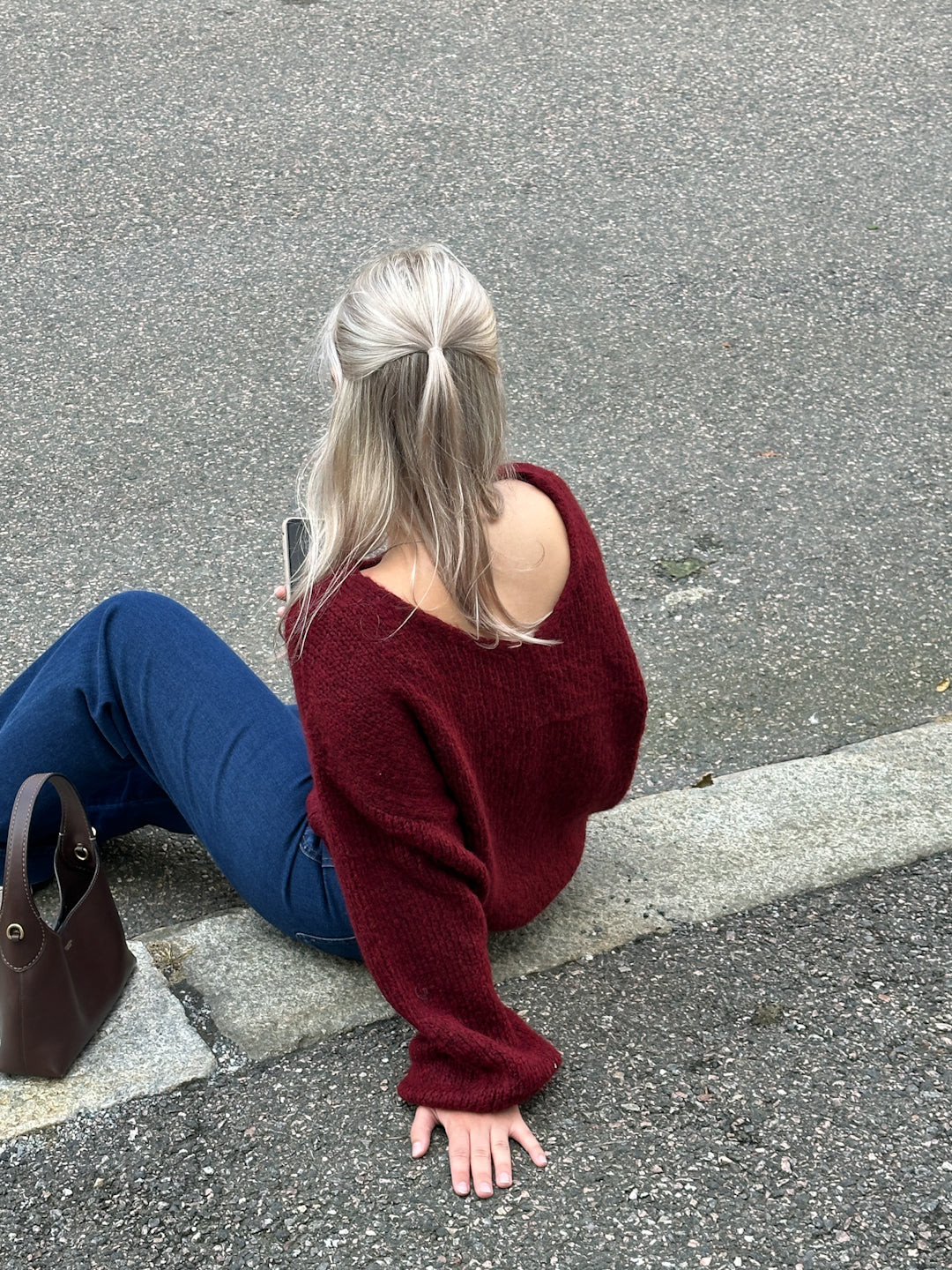 JDYDINEA Pullover - Burgunder