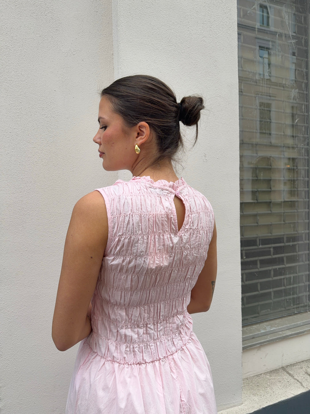 ONLTAMARI Smock Midi Dress - Rosa
