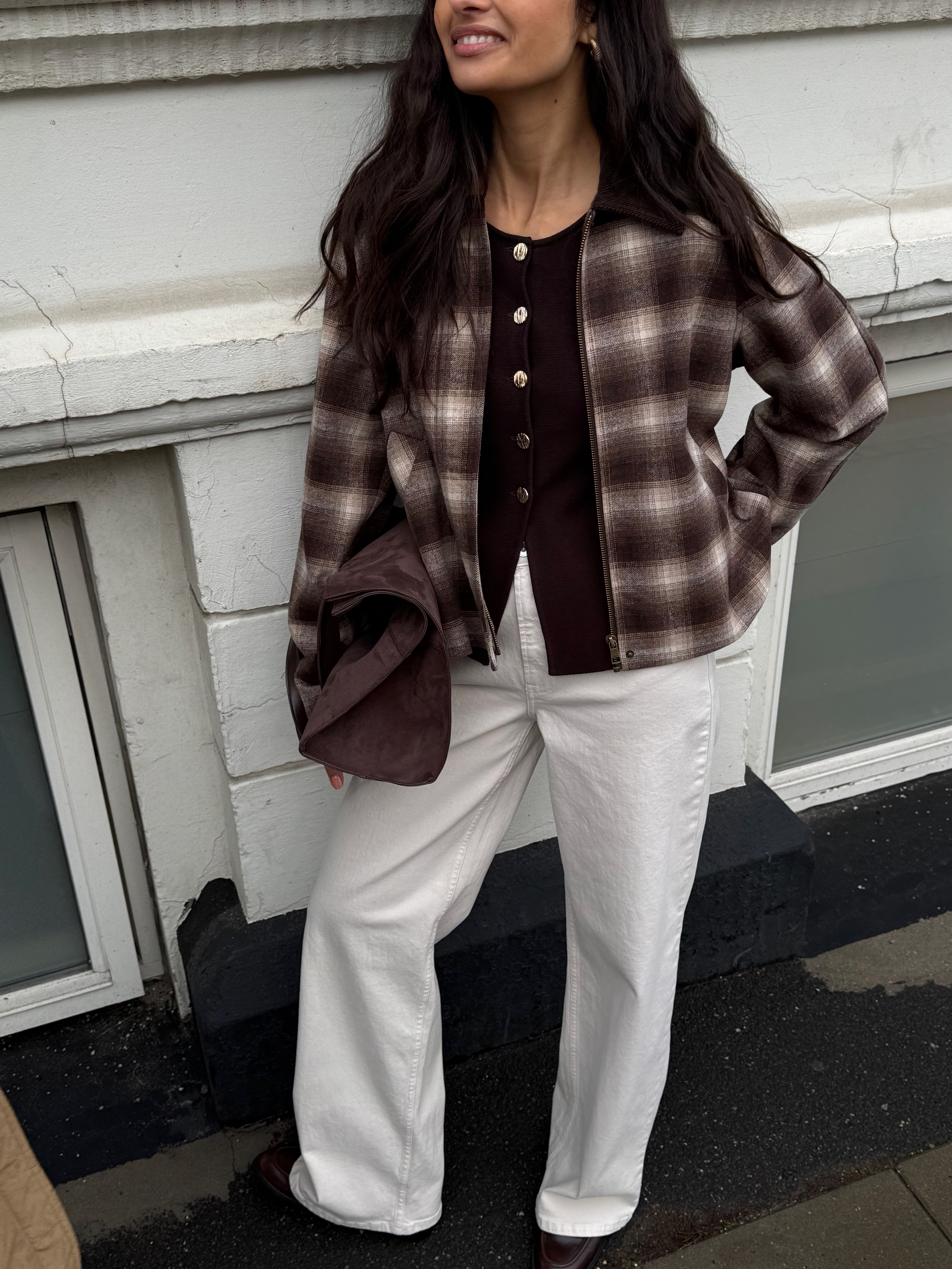 ONLMADISON BLUSH HW Wide Jeans - Beige