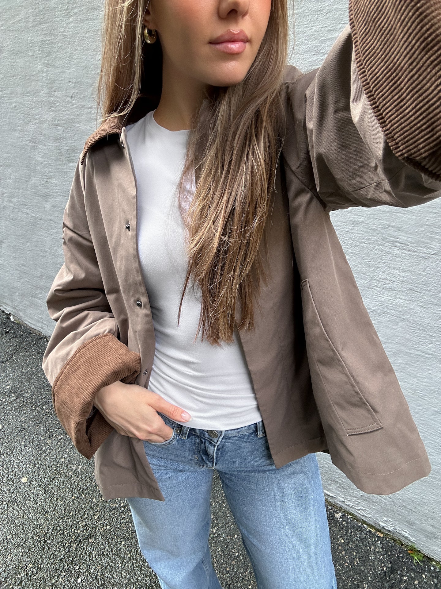 ONLORCHID Cordoroy Coat - Brun