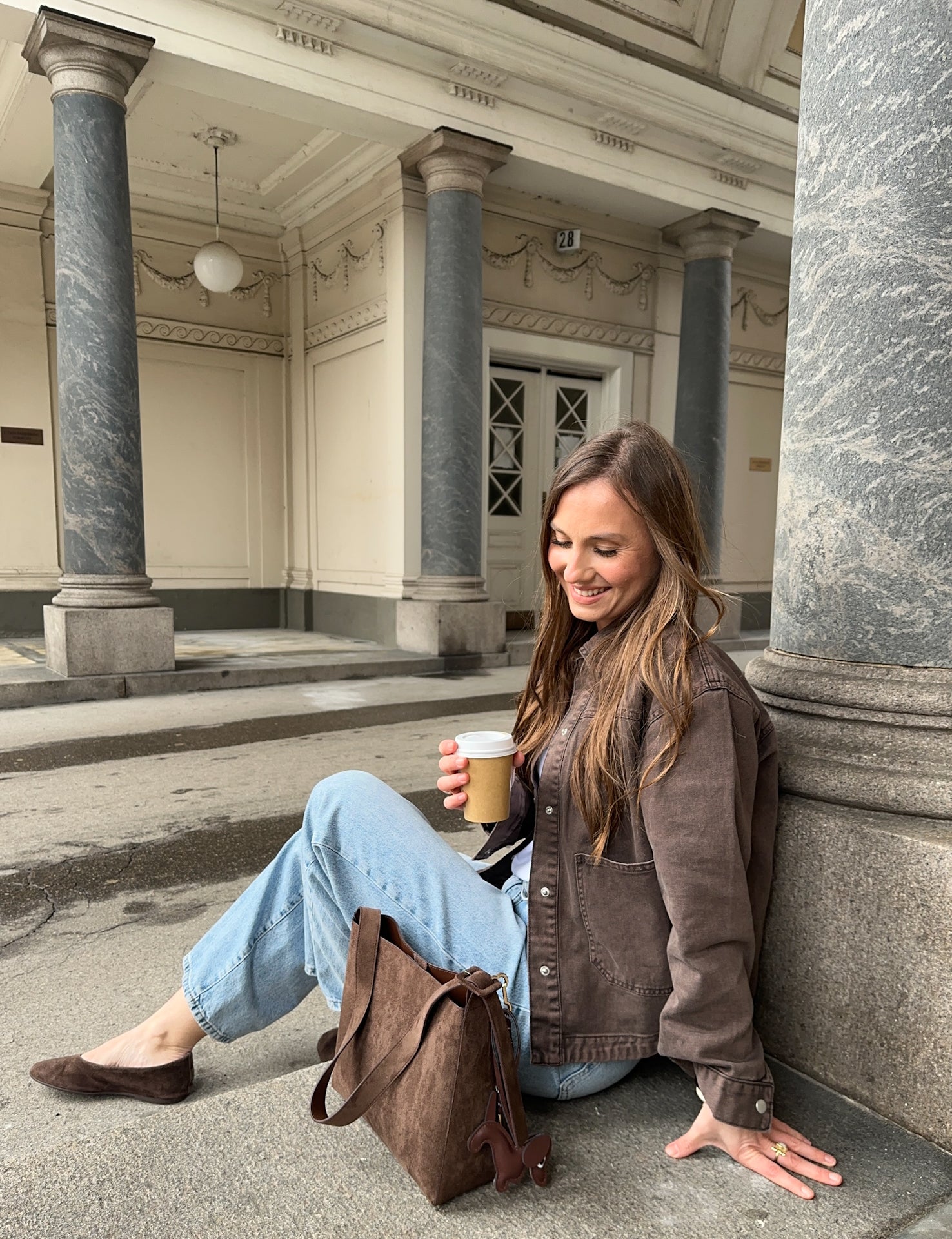 ONLLARA Denim Twill Jacket - Brun