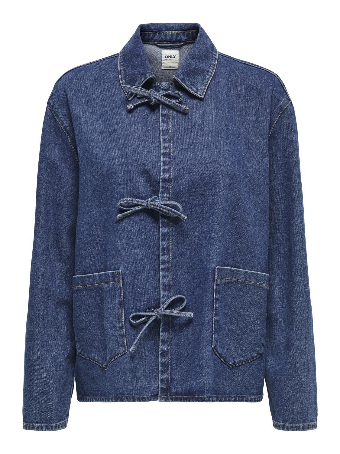 ONLTHILLE Tie Denim Jacket - Blå