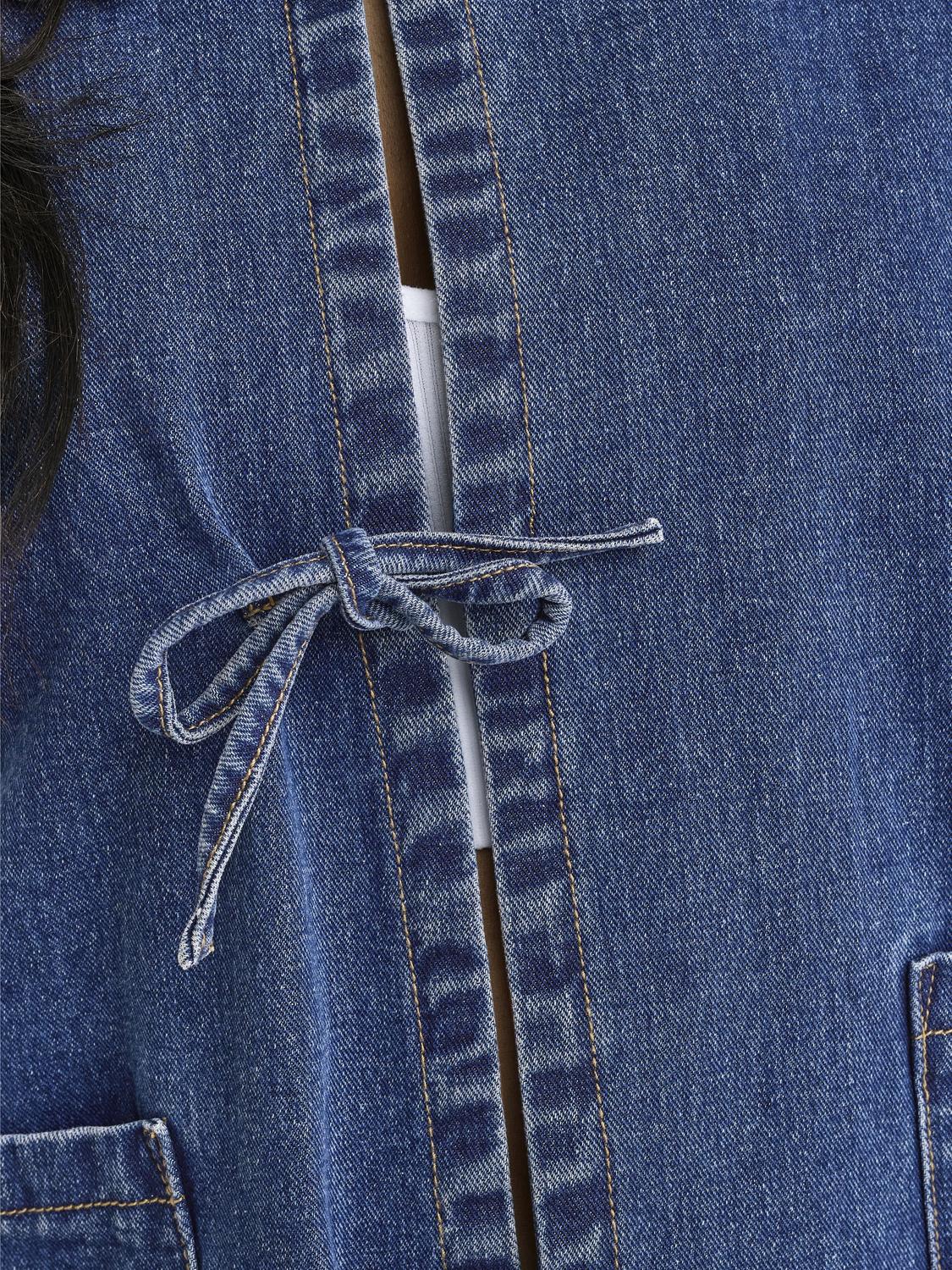 ONLTHILLE Tie Denim Jacket - Blå