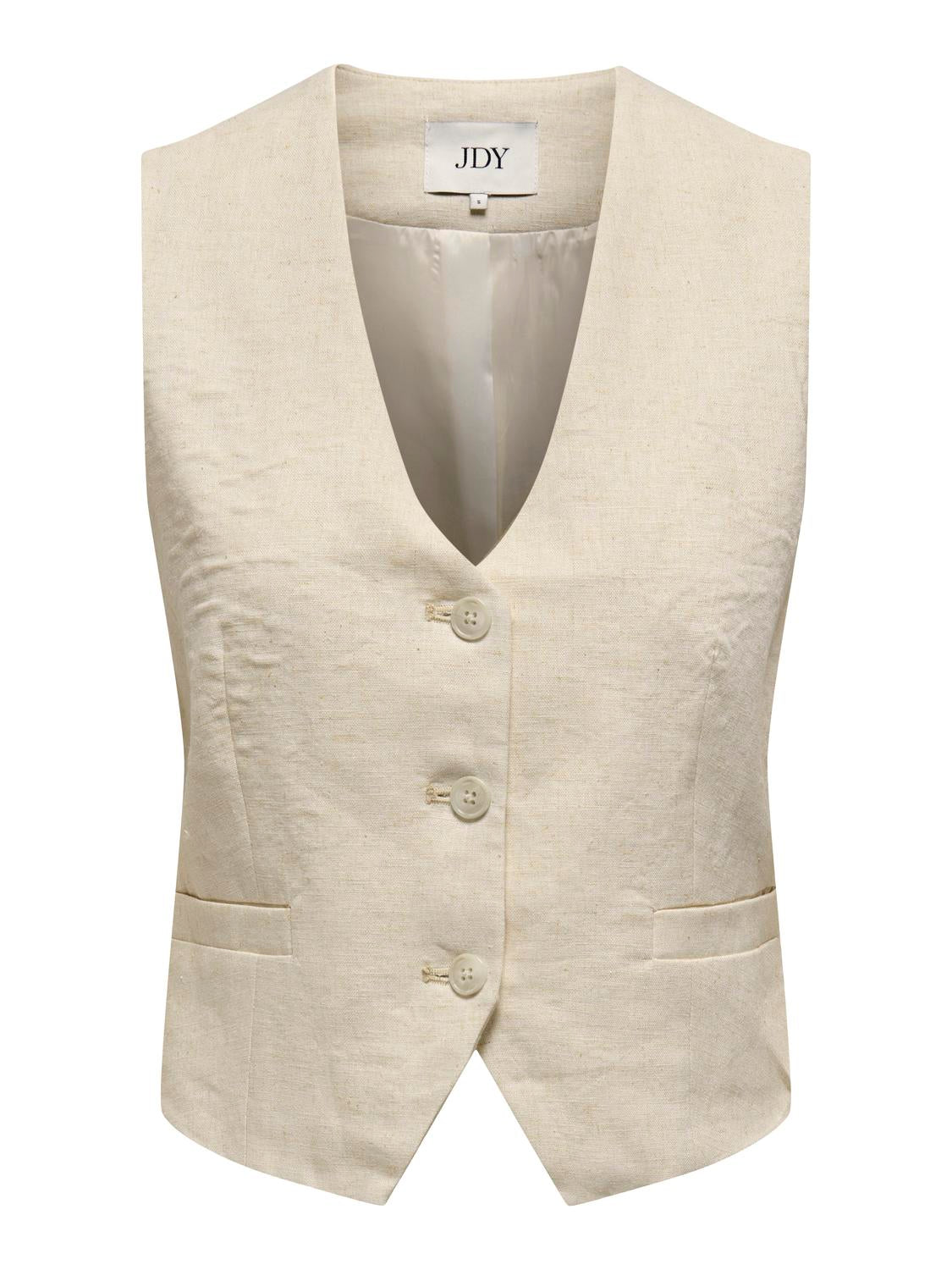 JDYMAYA Linen Vest - Beige