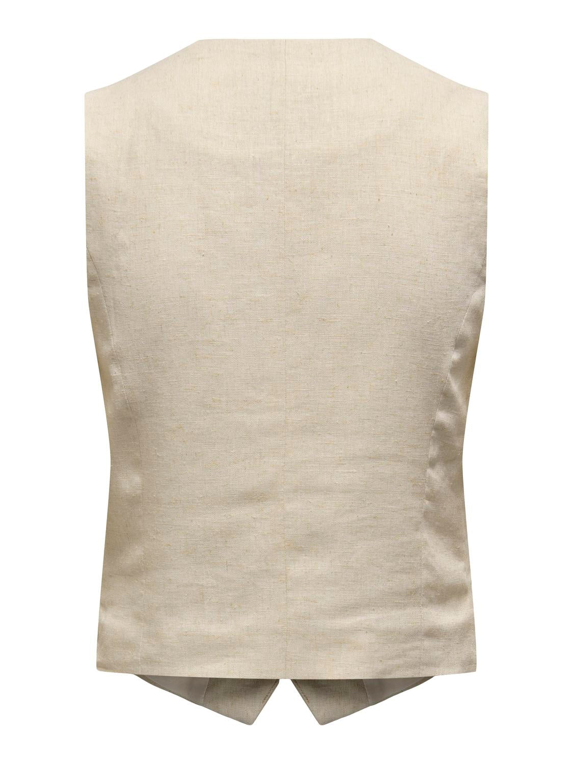 JDYMAYA Linen Vest - Beige