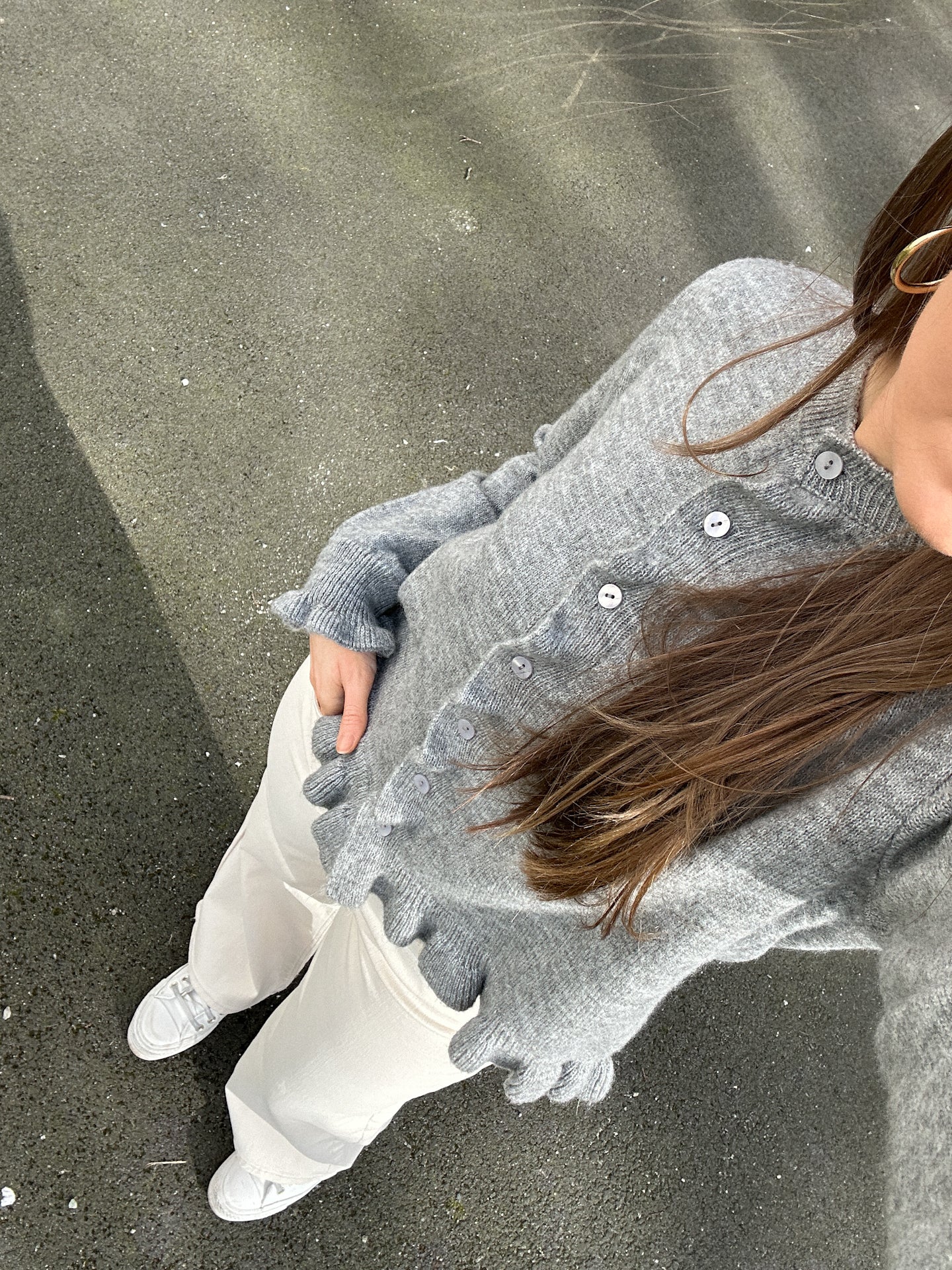 JDYLETTY Cardigan - Grå