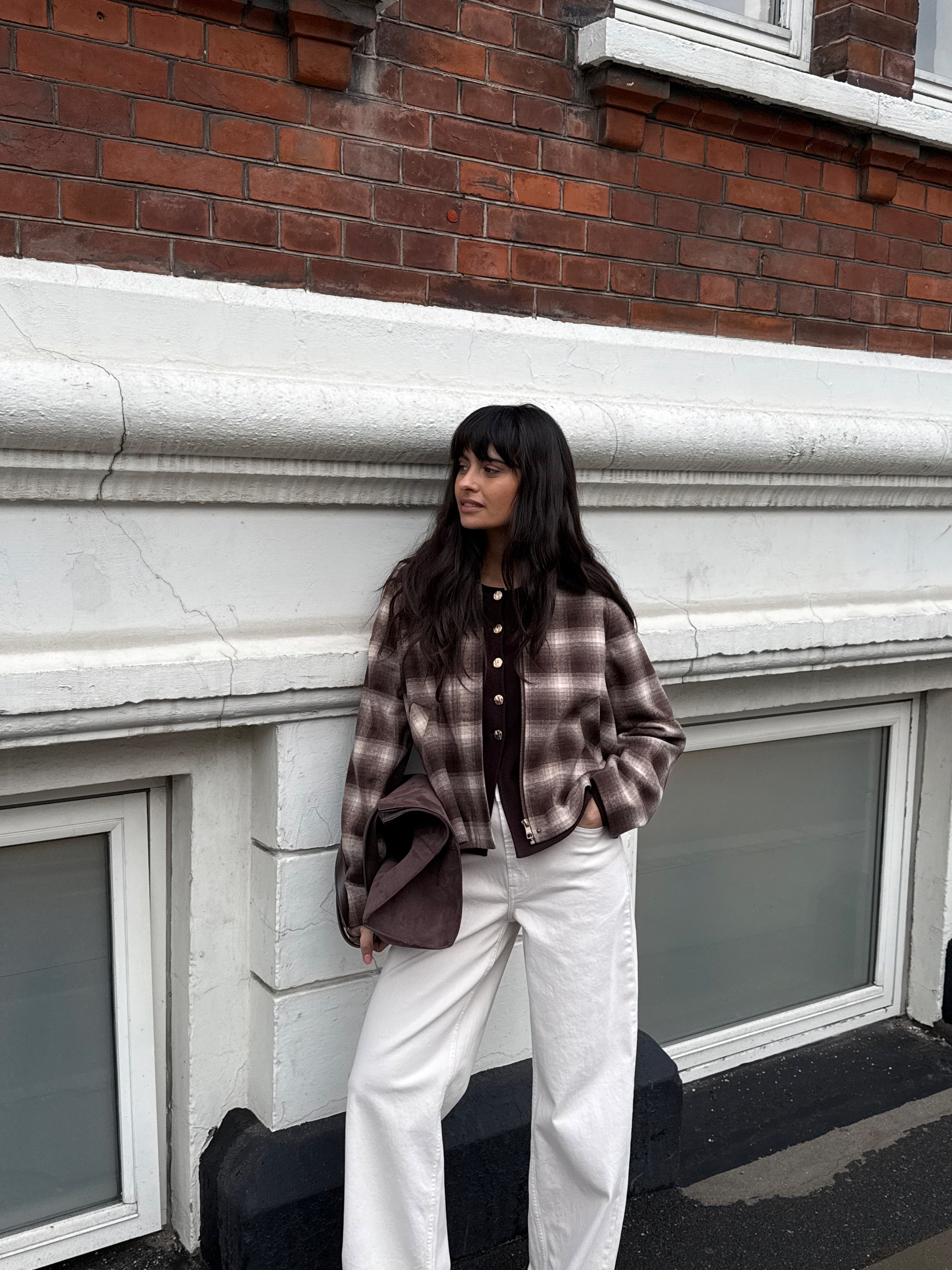 ONLKINE Checked Jacket - Brun