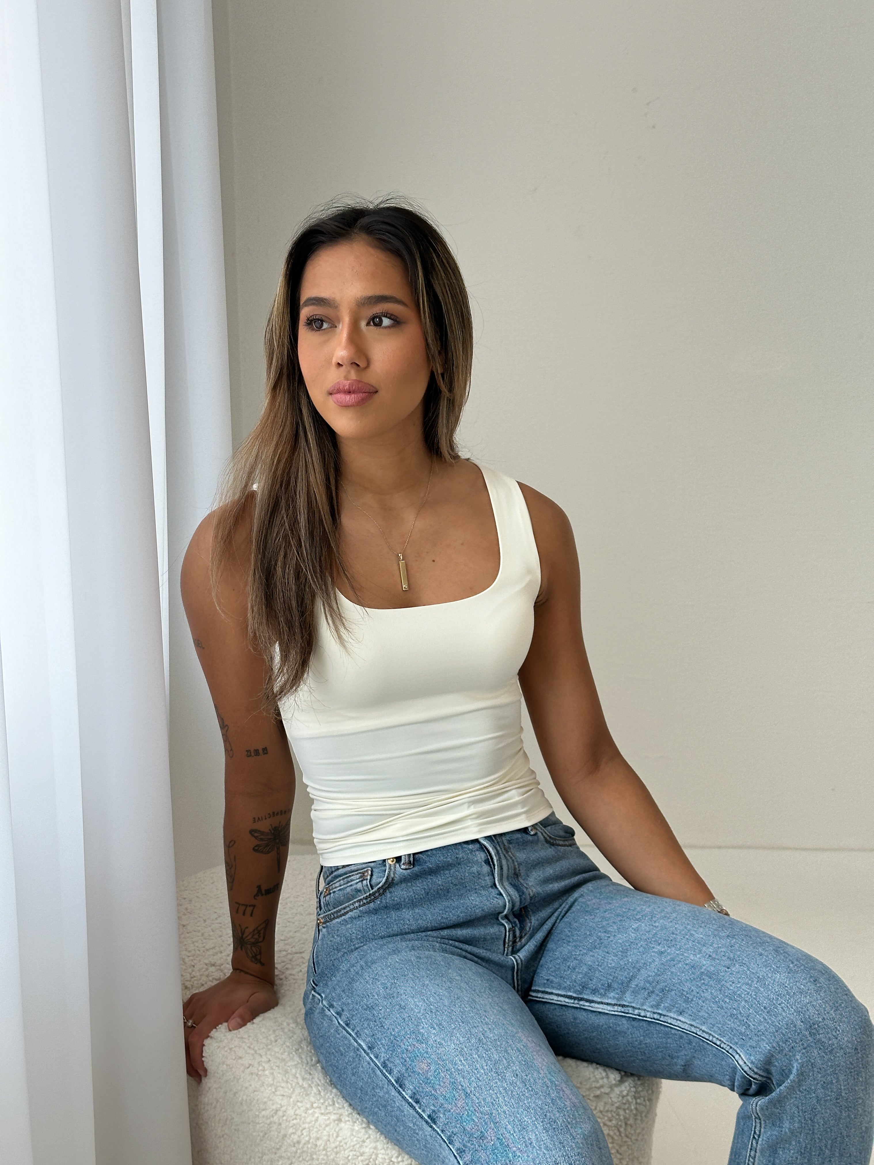 ONLEA 2-Way Top - Hvit