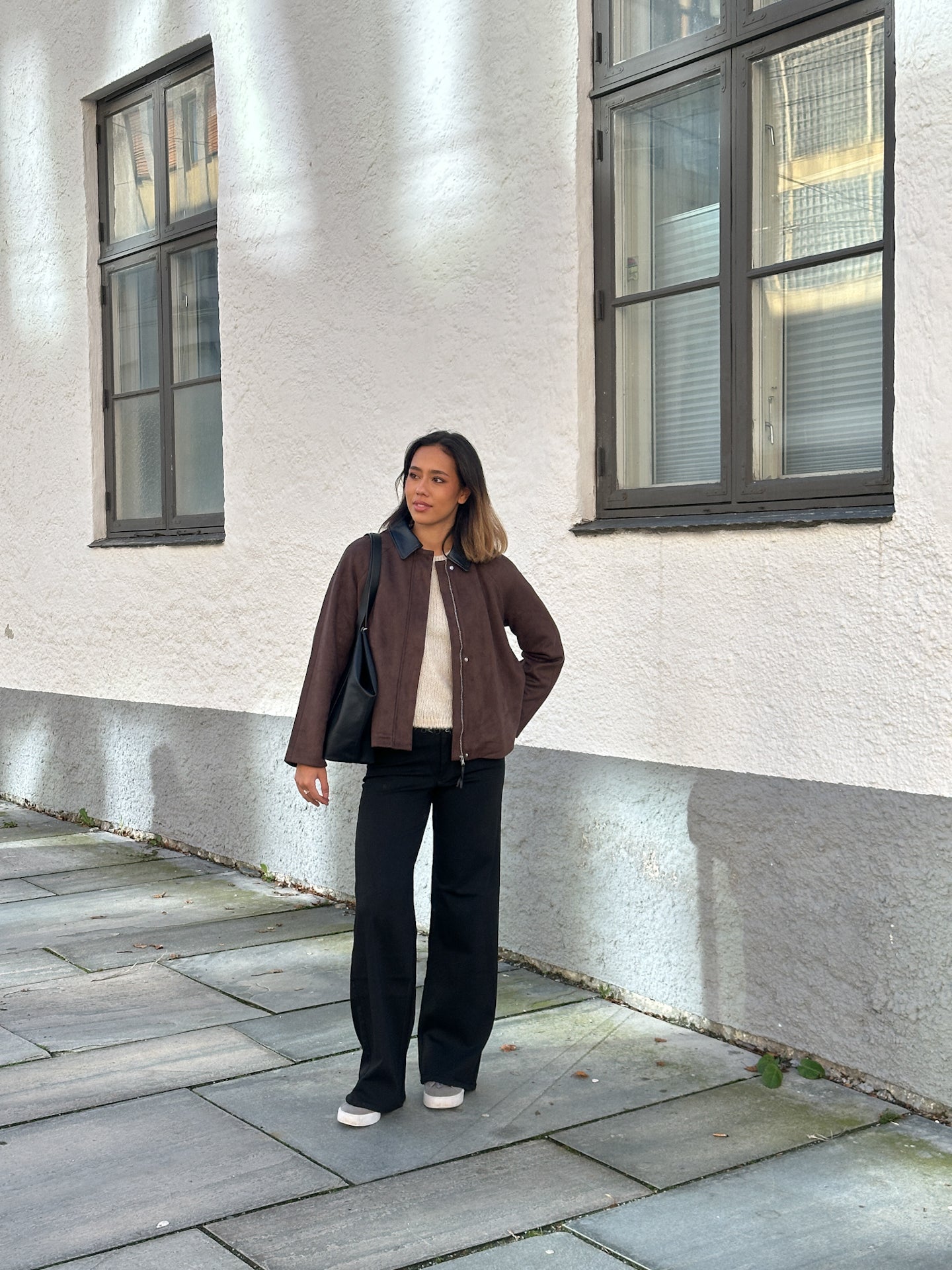 ONLABBIE Faux Suede Jacket - Brun