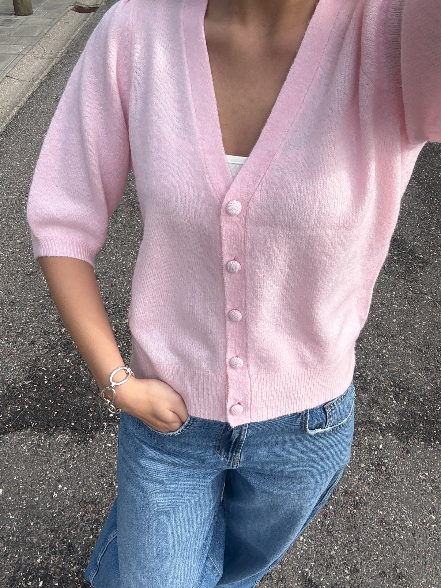 ONLLIVA S/S Cardigan - Rosa