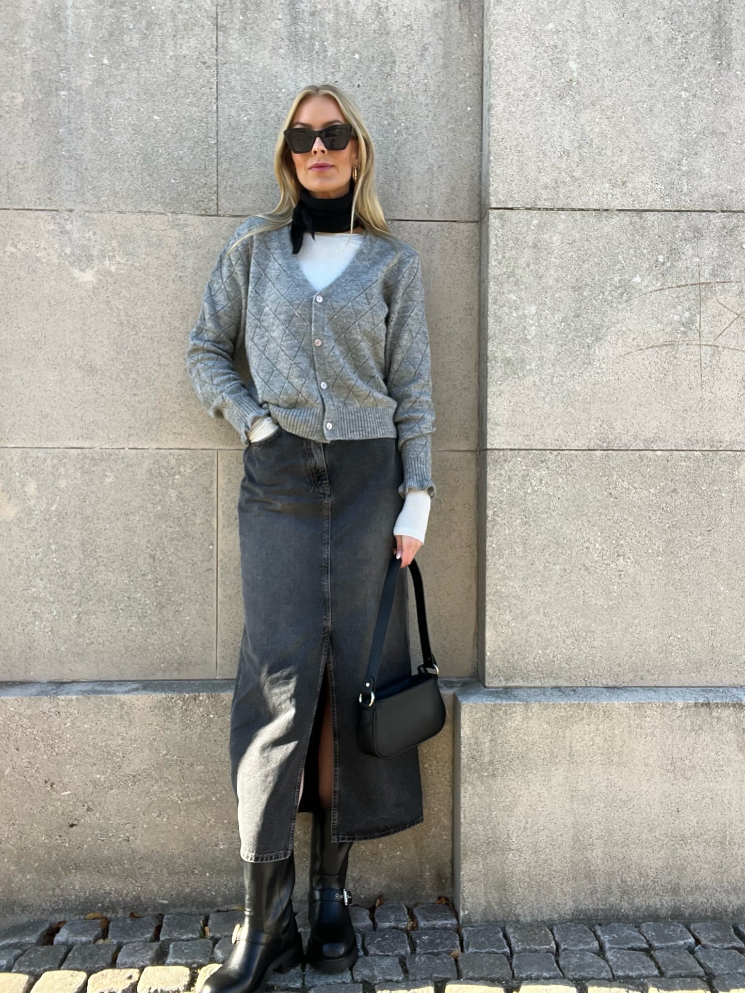 JDYLETTY Cardigan - Grå