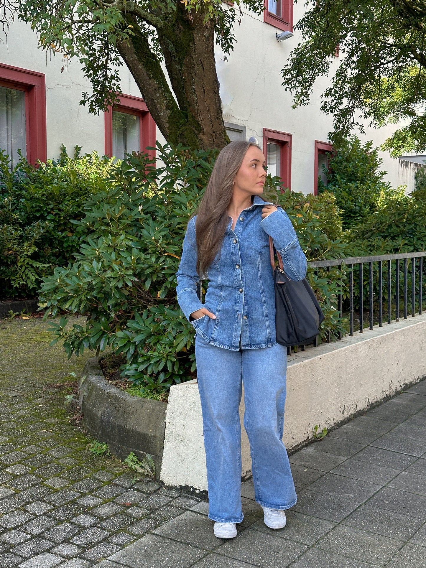 ONLNARA Denim Shirt - Blå