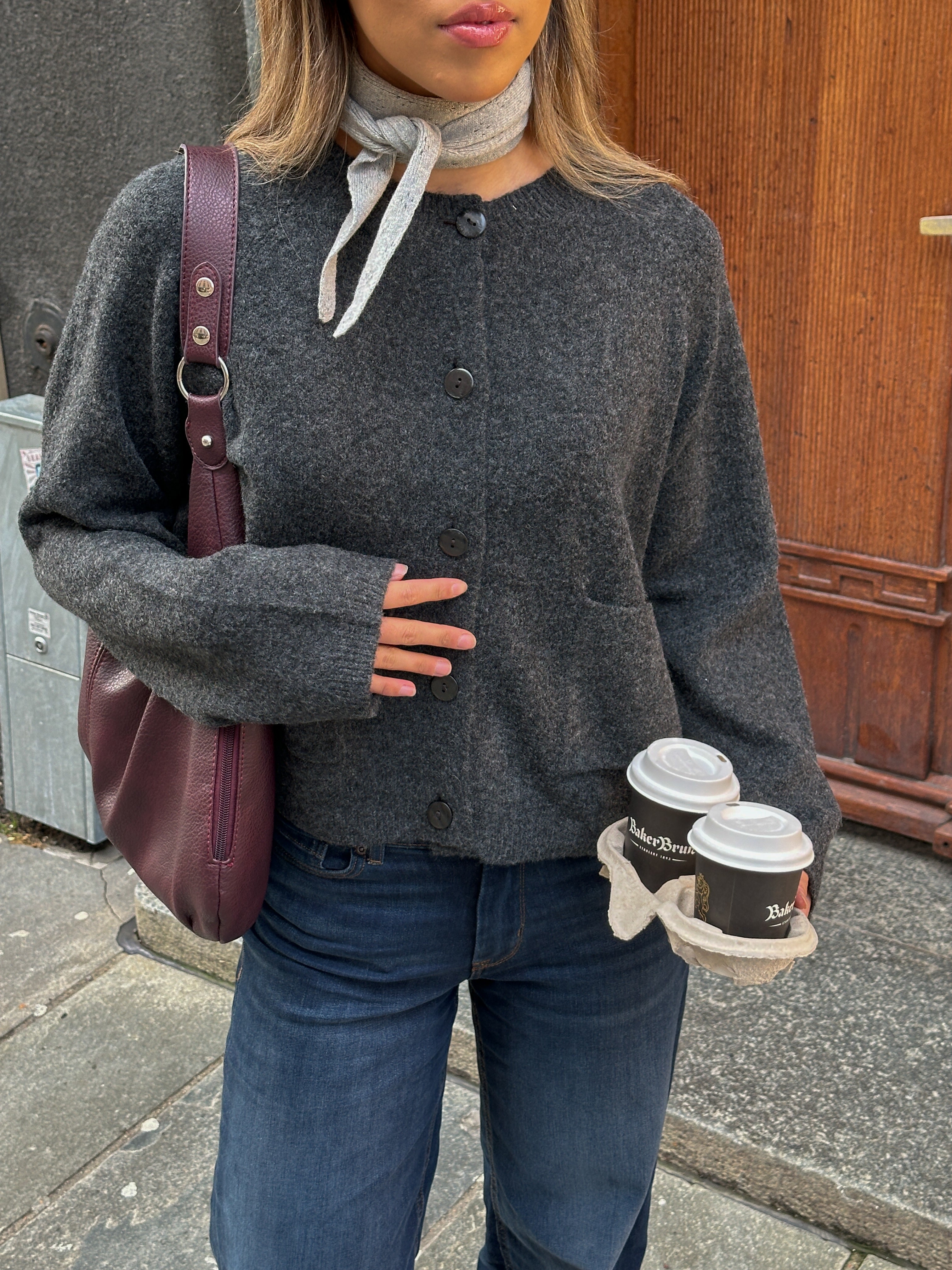 ONLPIEMONTE Cardigan - Grå