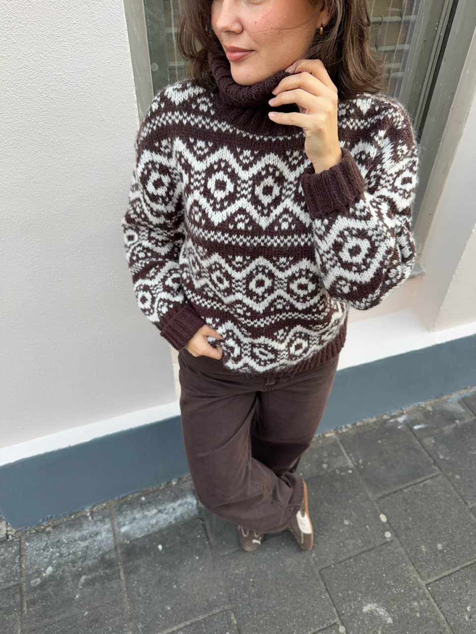 ONLCARIN Rollneck Pullover - Brun