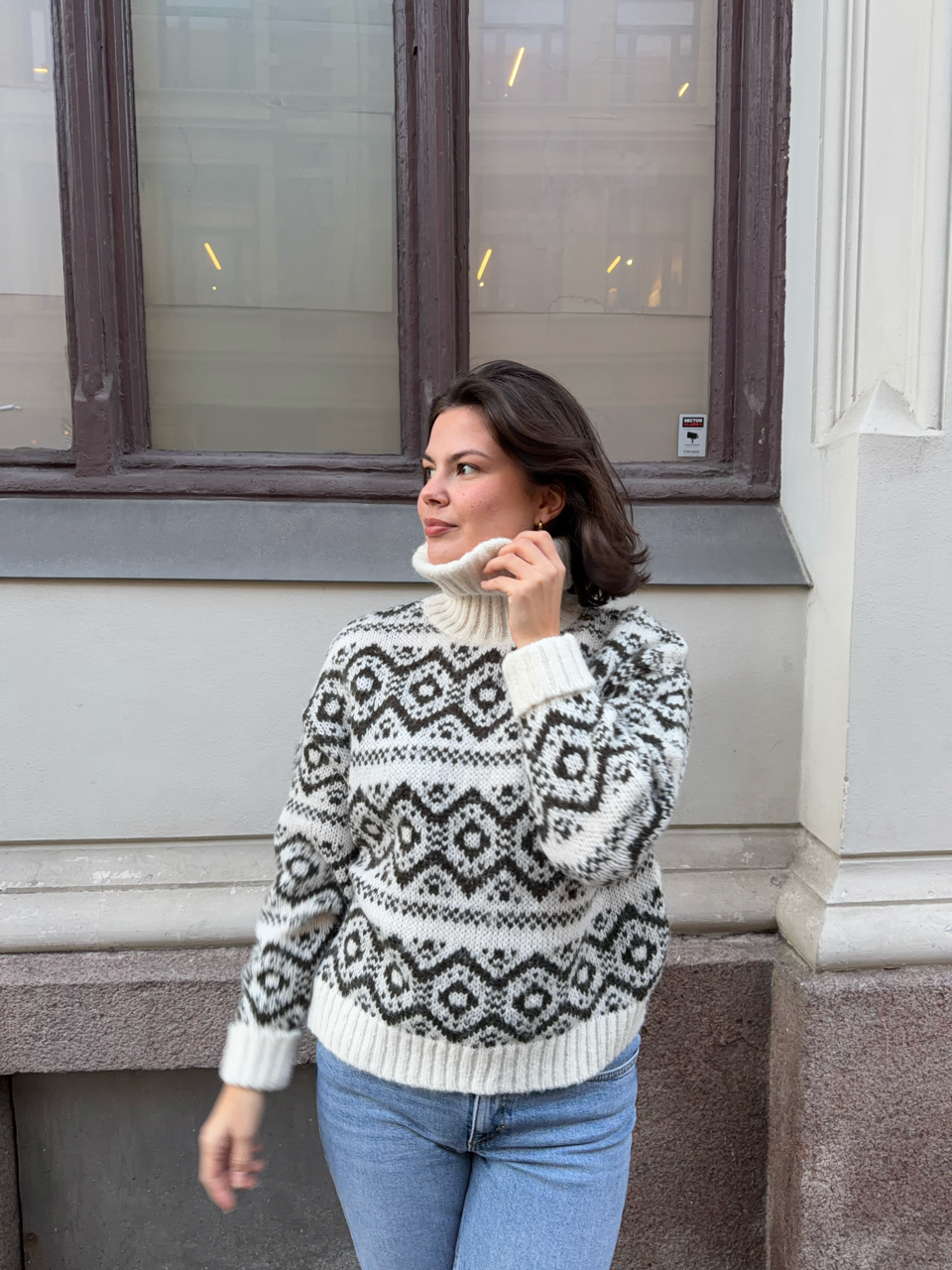 ONLCARIN Rollneck Pullover - Hvit