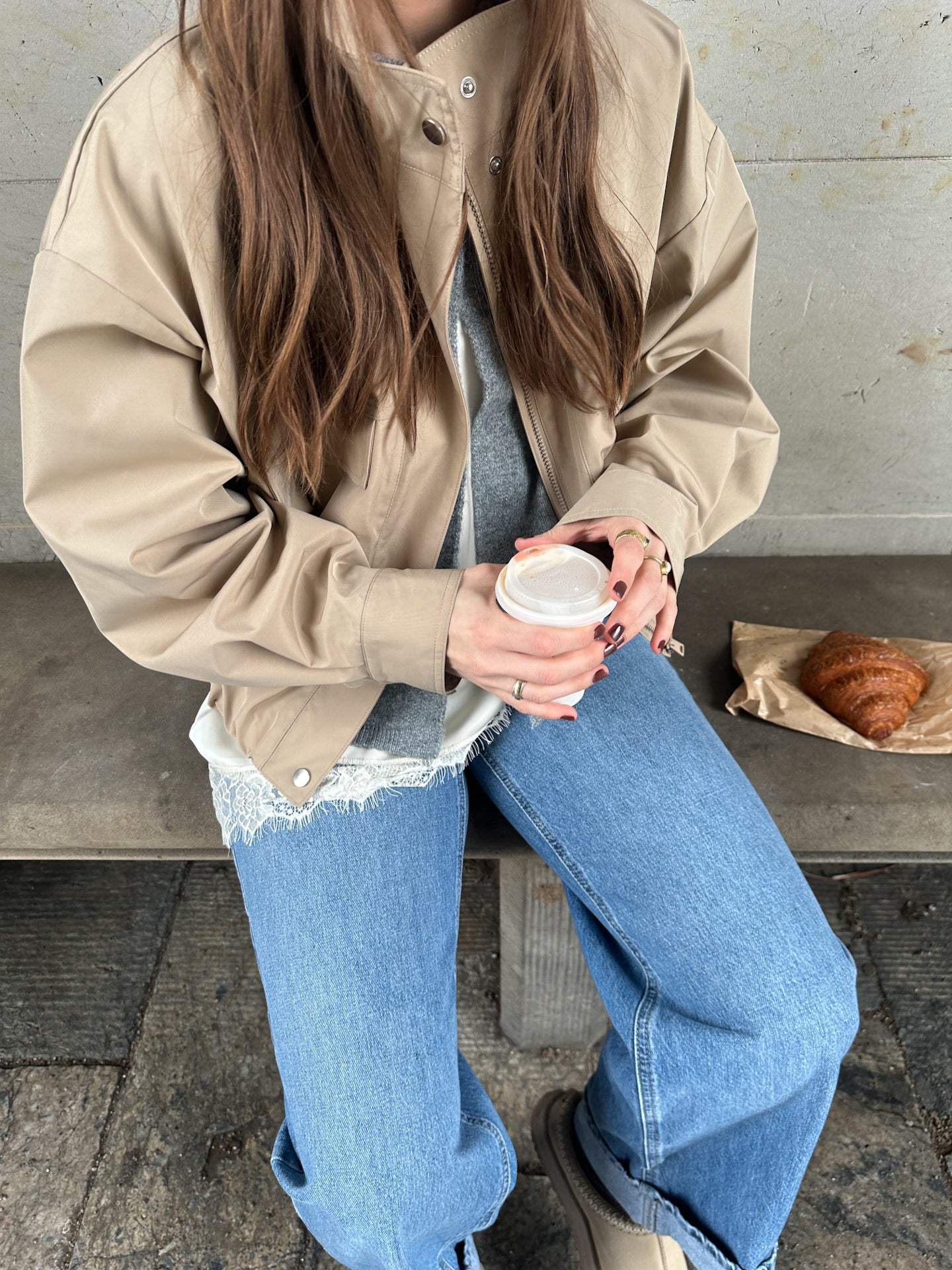 STUPICCO Pocket Jacket - Beige