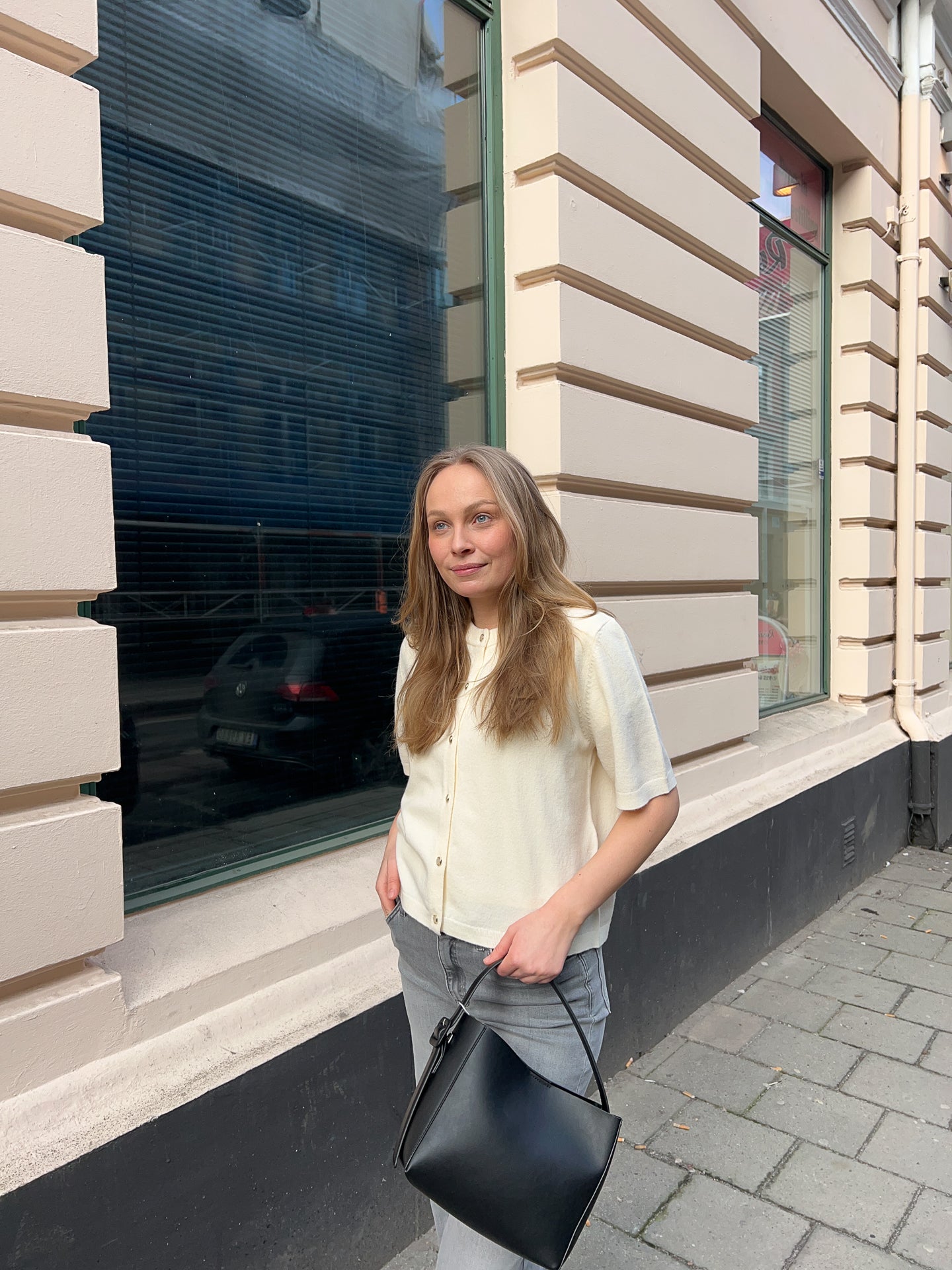 PGROSA S/S Cardigan - Hvit