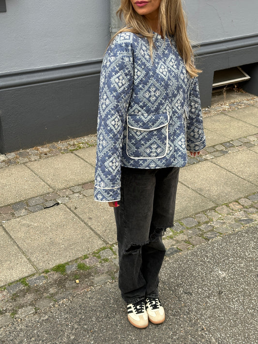 ONLHALLIE Quilted Jacket - Blå