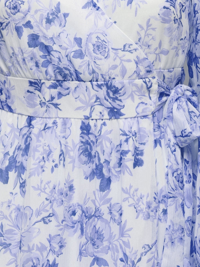 ONLMIRIAM L/S Wrap Midi Dress - Blå