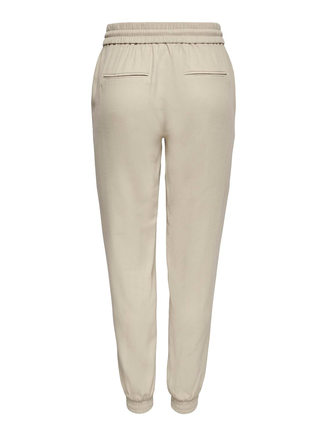 ONLKELDA-EMERY MW Straight Pant - Beige