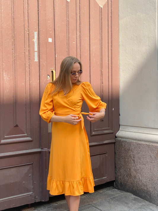 ONLOLIVIA Midi Dress - Oransje