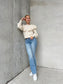 ONLBLUSH MW Flared Jeans - TAI467