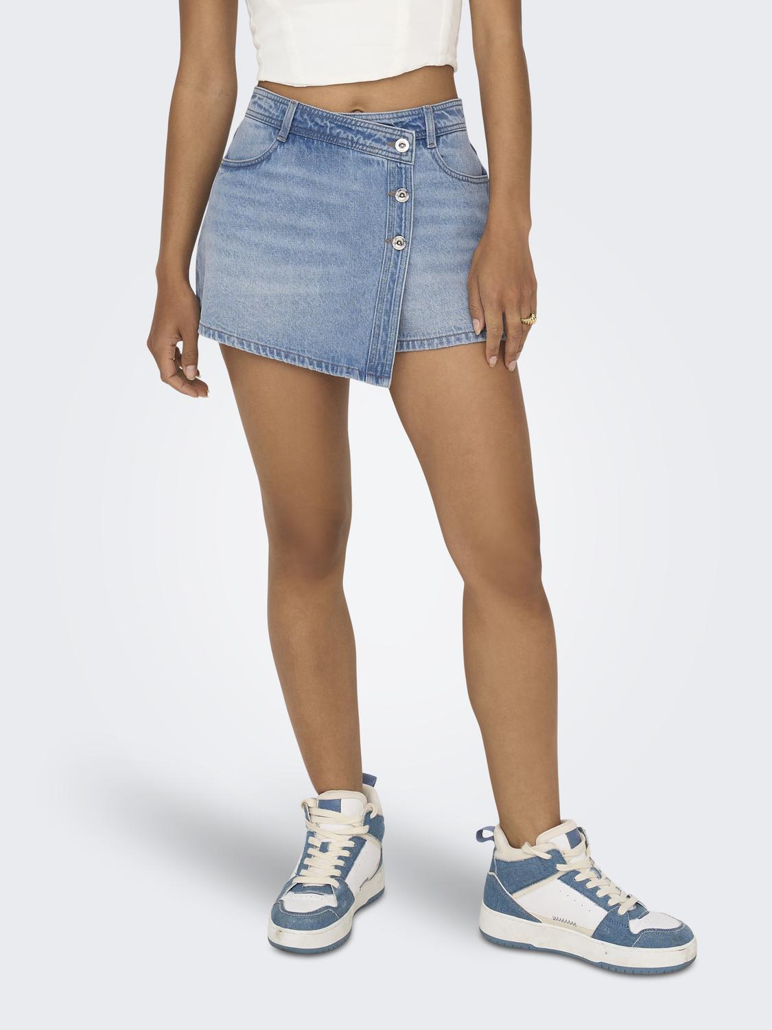 ONLLESLY Denim Skorts - Blå