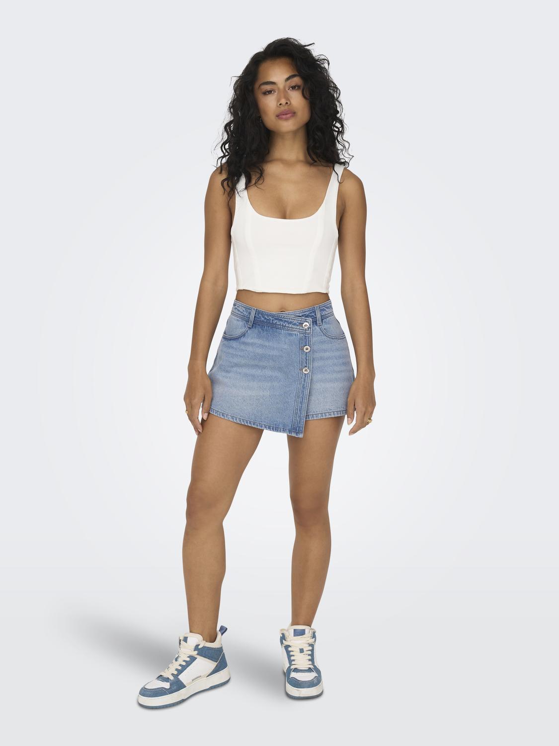 ONLLESLY Denim Skorts - Blå