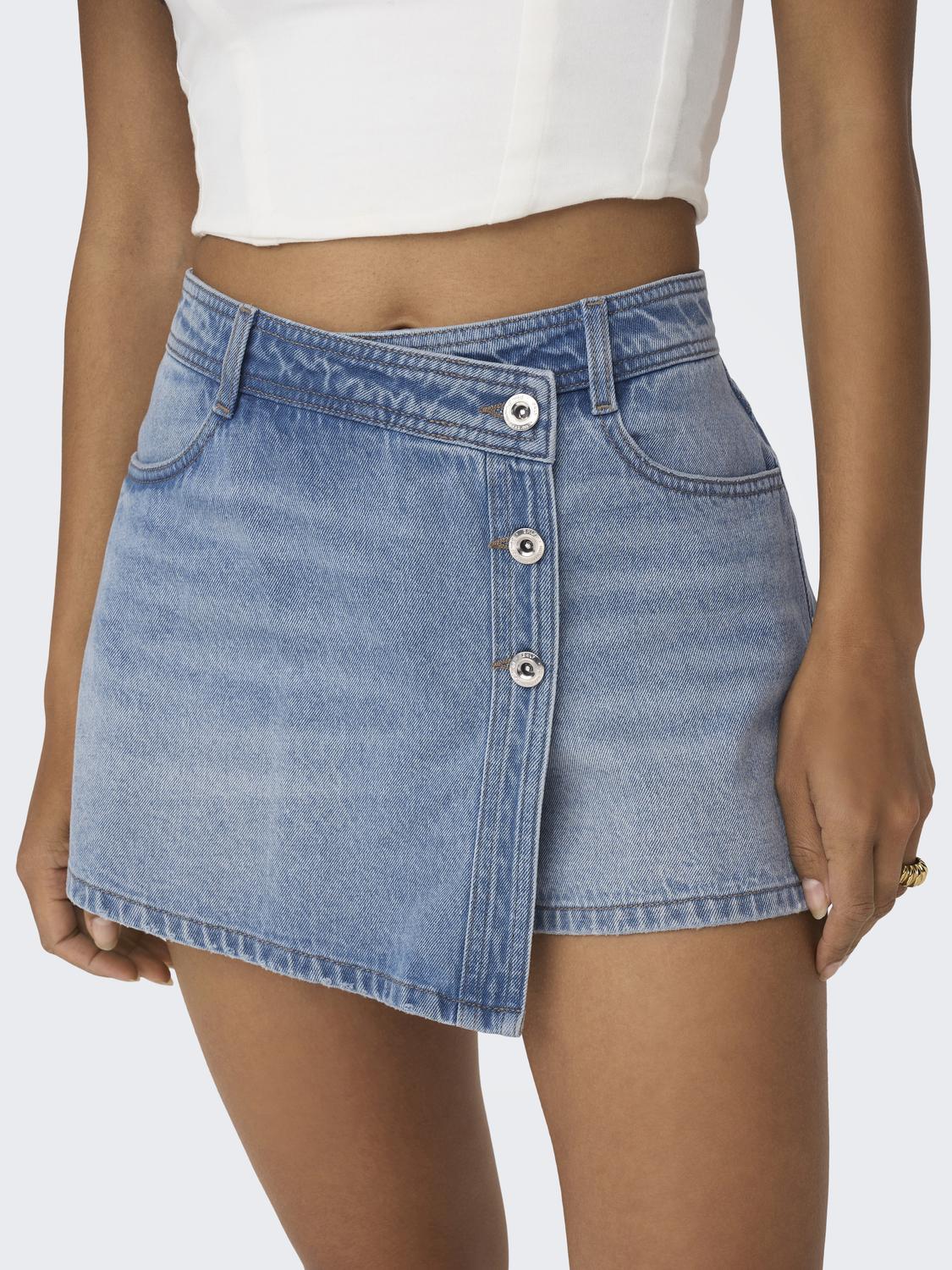 ONLLESLY Denim Skorts - Blå