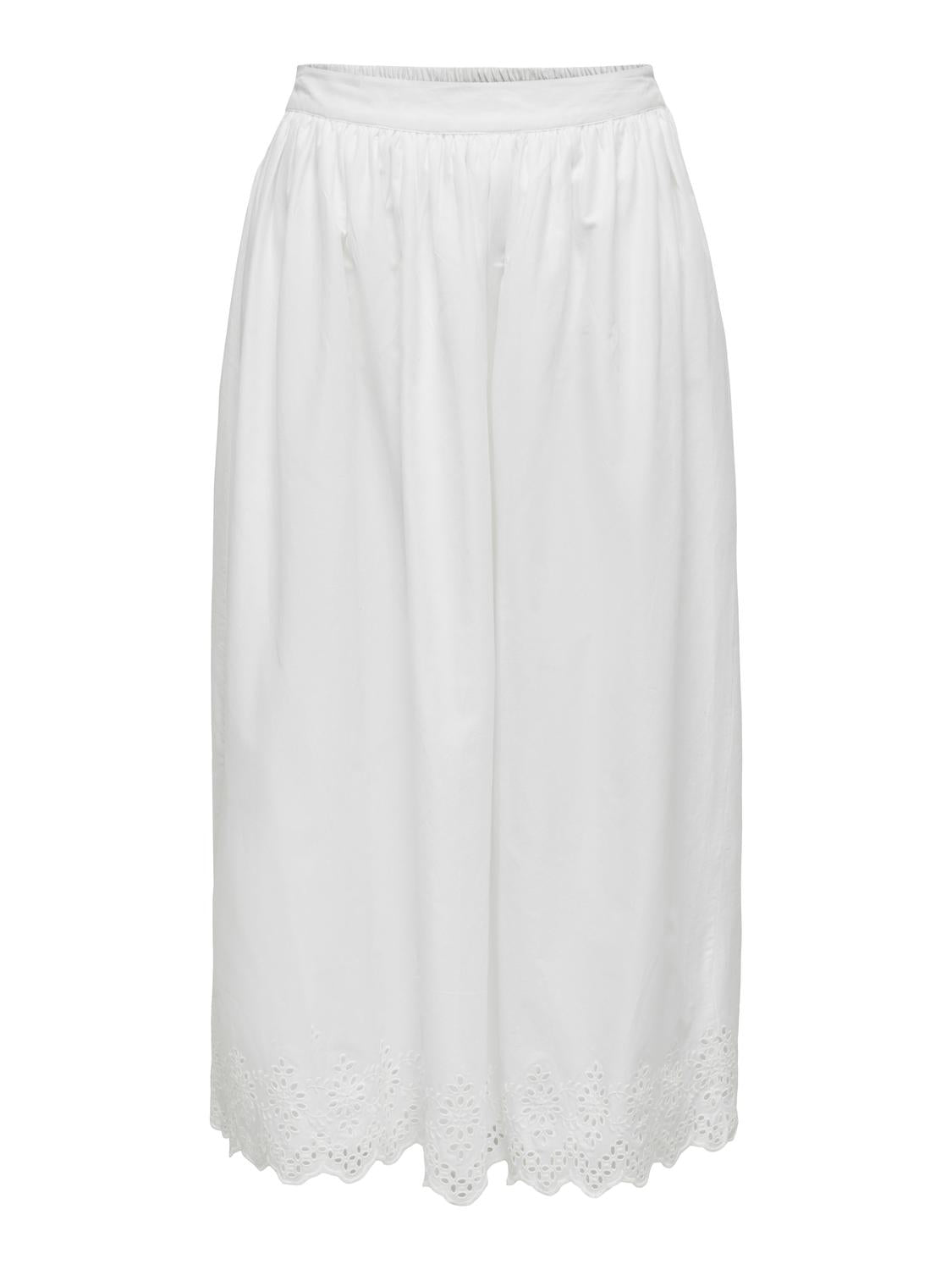 ONLLOU Midi Skirt - Hvit