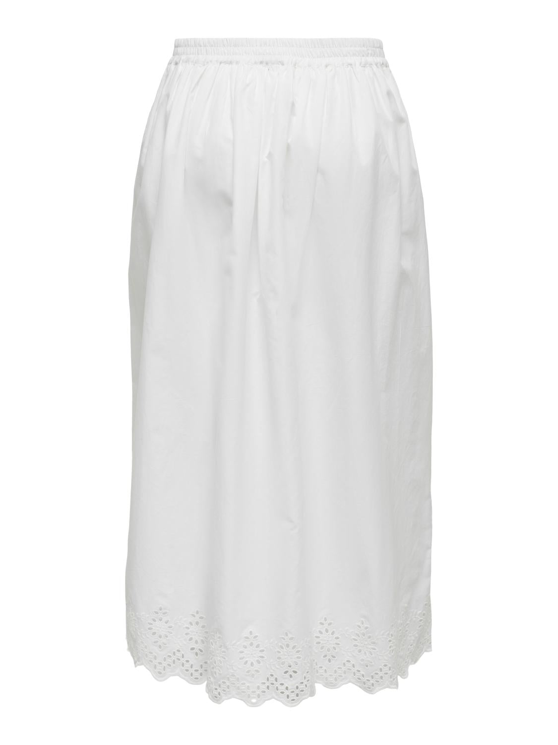 ONLLOU Midi Skirt - Hvit