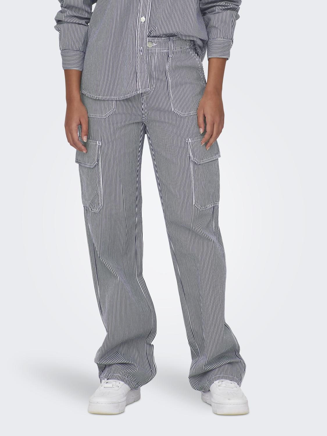 JDYABBY HW Wide Pant - Stripete