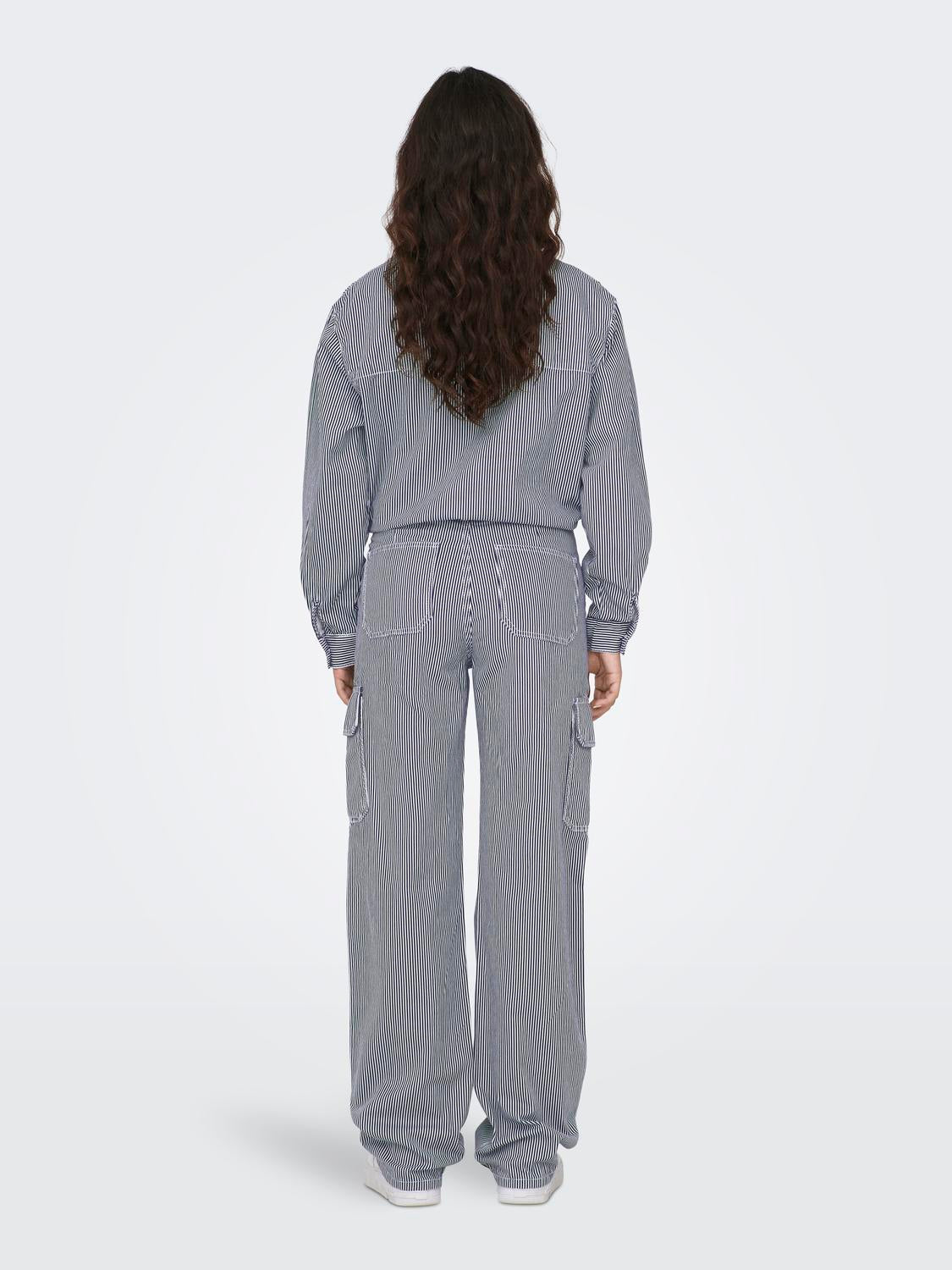 JDYABBY HW Wide Pant - Stripete