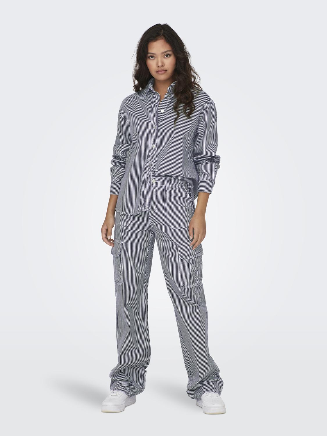 JDYABBY HW Wide Pant - Stripete