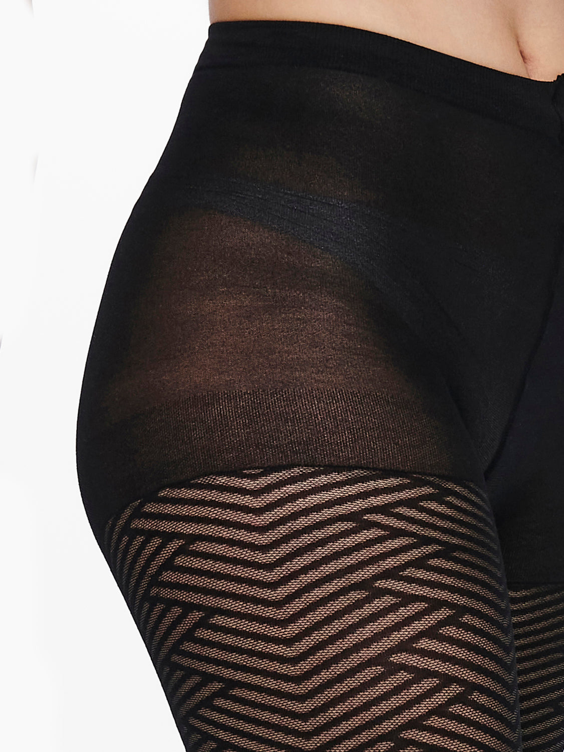PGLEA HERRINGBONE Tights - Sort