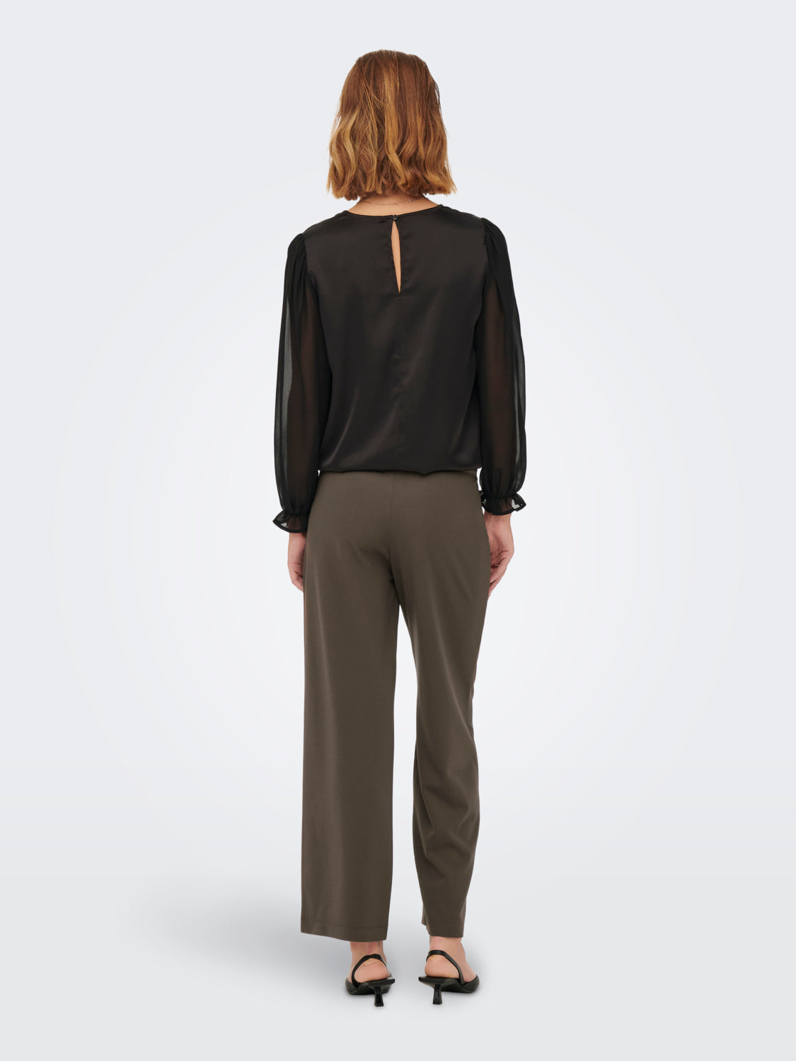 JDYGEGGO MW Wide Pant - Brun