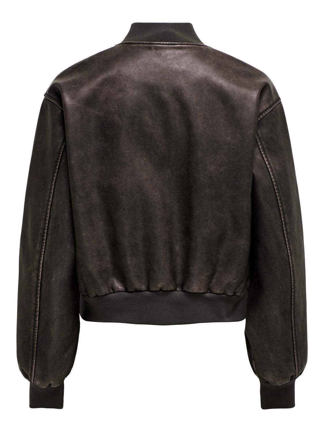 ONLJANE Bomber Faux Leather Jacket - Brun