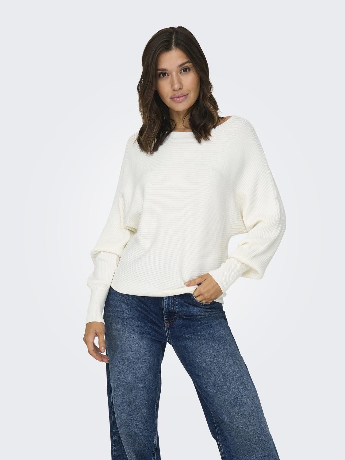 ONLADALINE Pullover - Hvit