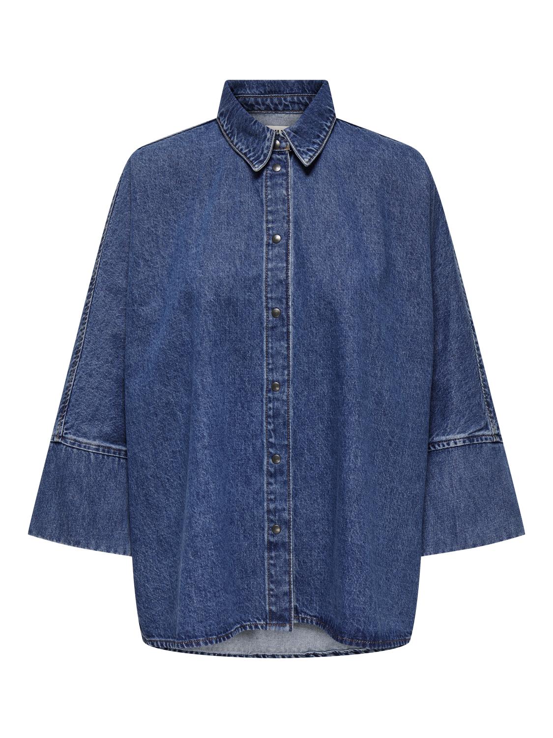 ONLGRACE L/S Denim Shirt - Blå