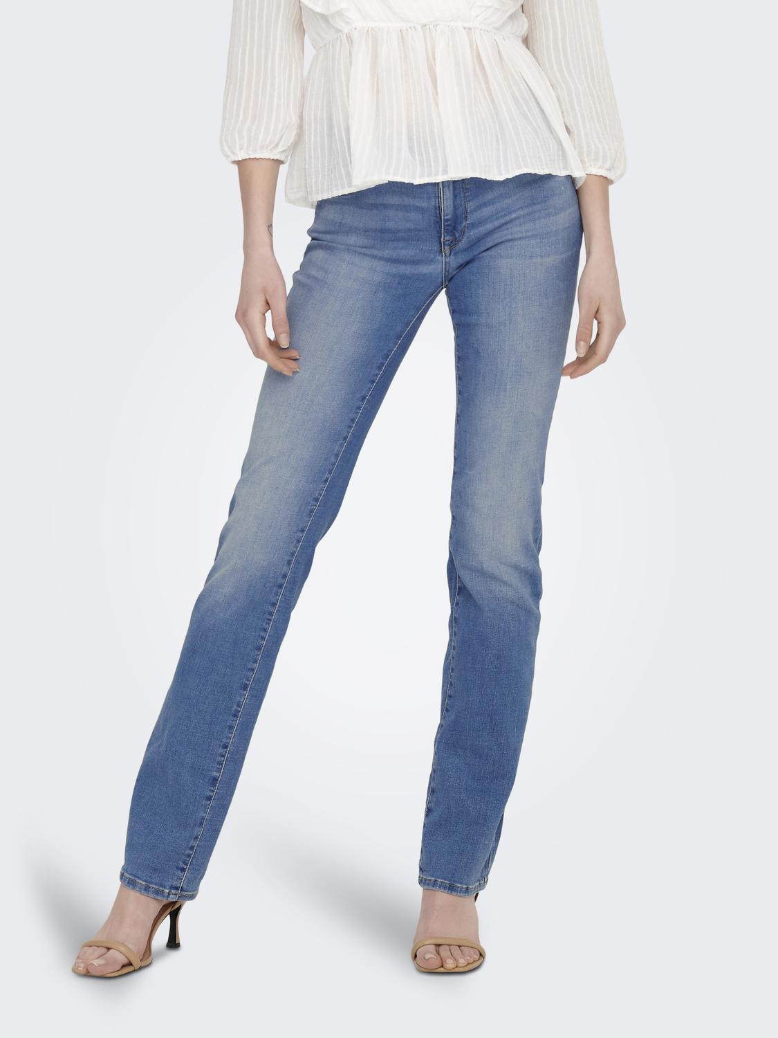 ONLALICIA MW Straight Jeans - DOT568