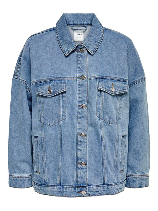 ONLSAFE CAROLINE Denim Jacket - Blå